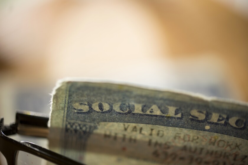tattered social security card