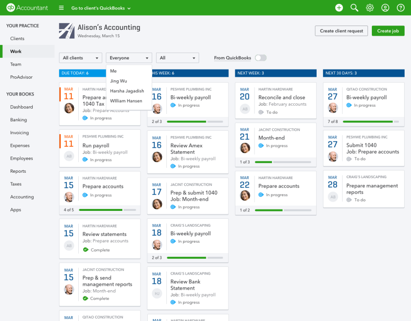 Intuit practice management