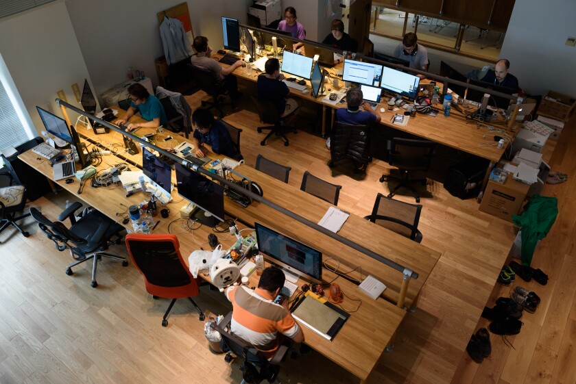 office people working