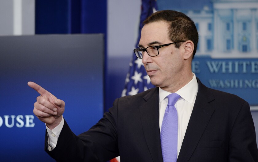 Treasury Secretary Steven Mnuchin