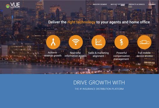 VUE home page