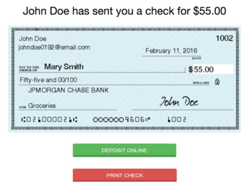 Checkbook.io digital check