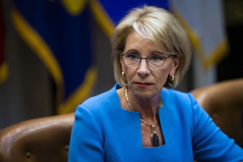 Education Secretary Betsy DeVos