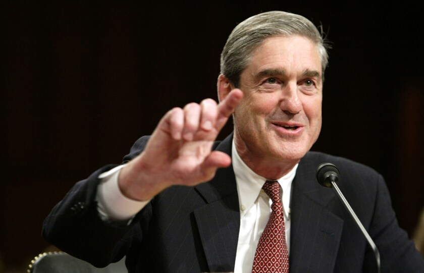 Special Counsel Robert Mueller III, testifying before Congress when he was FBI director