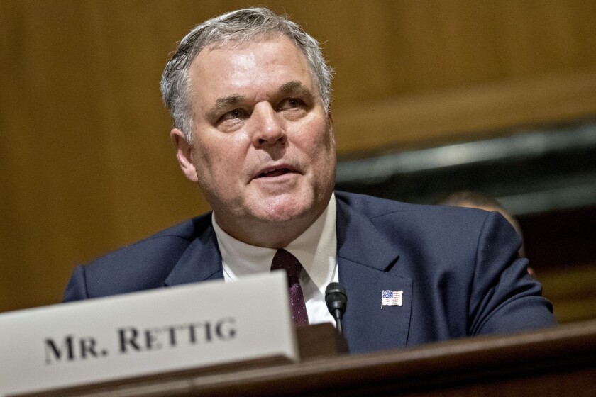 IRS Commissioner Charles "Chuck" Rettig