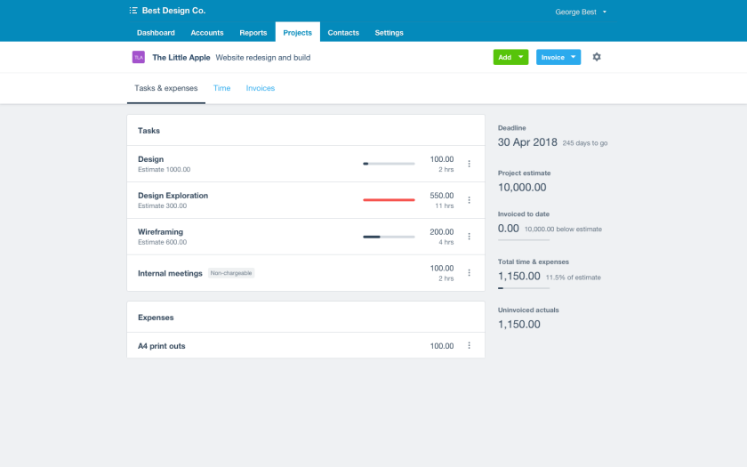 Xero Projects