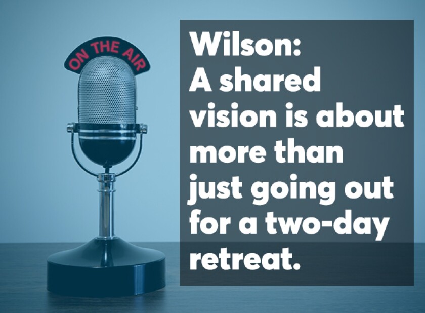 Wilson on partnership podcast screen
