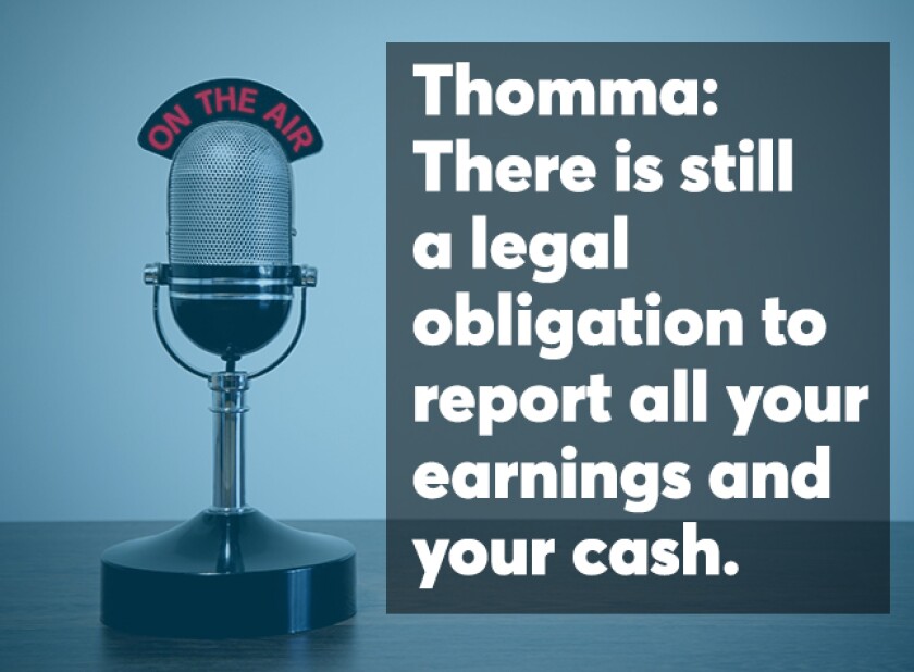 Thomma podcast screen