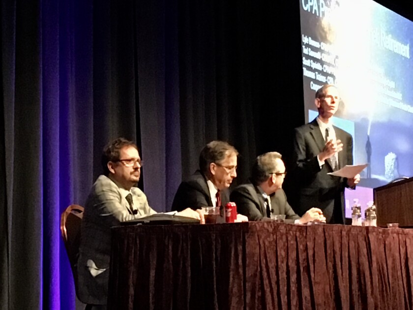 AICPA retirement panel at Engage 2018