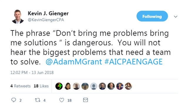 Engage 2018 - Problems solutions