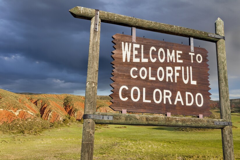 Colorado welcome sign