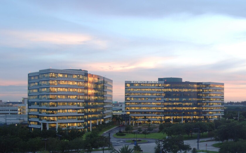 Raymond James camps at dusk provided by firm cropped