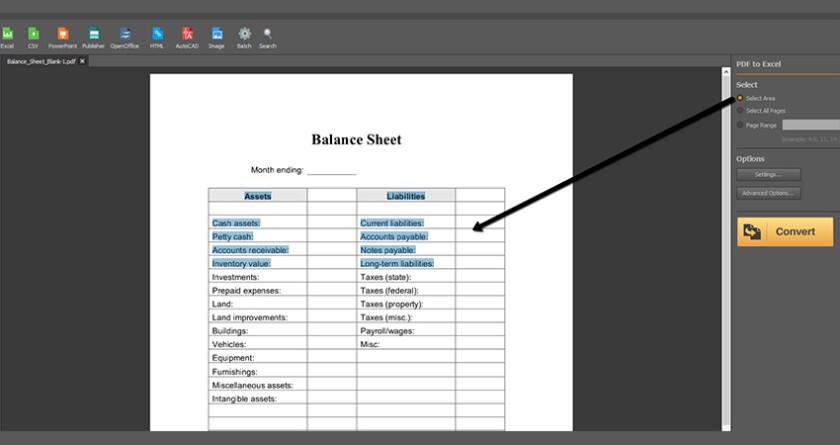 PDF converter