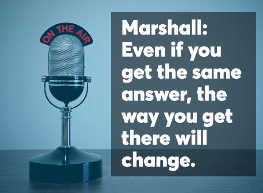 Marshall podcast screen