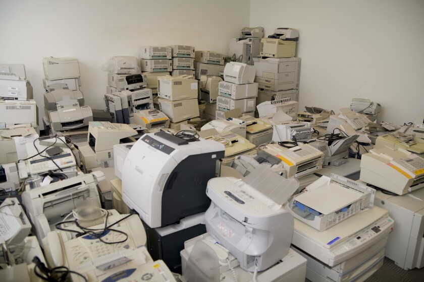 Printers-in-storeroom