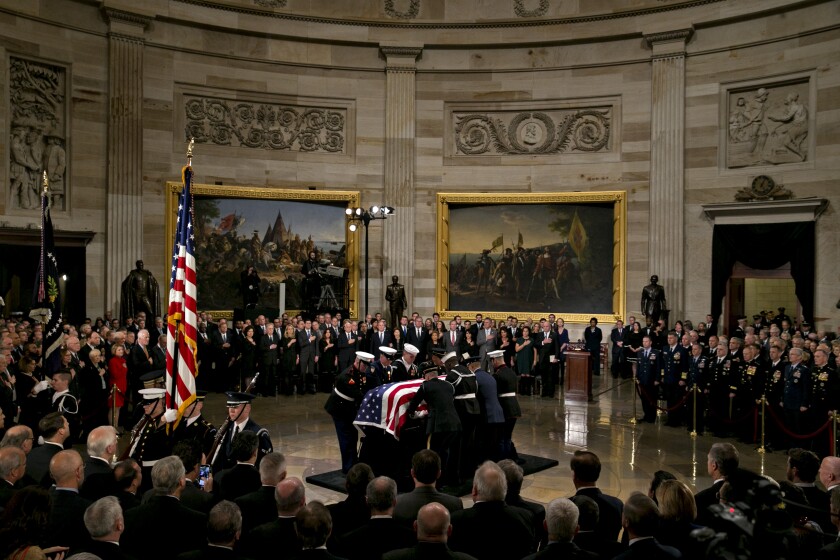 George H.W. Bush's funeral in the Capitol