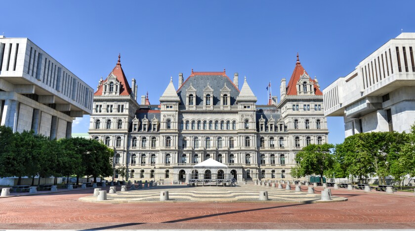 The New York State Capitol Building in Albany