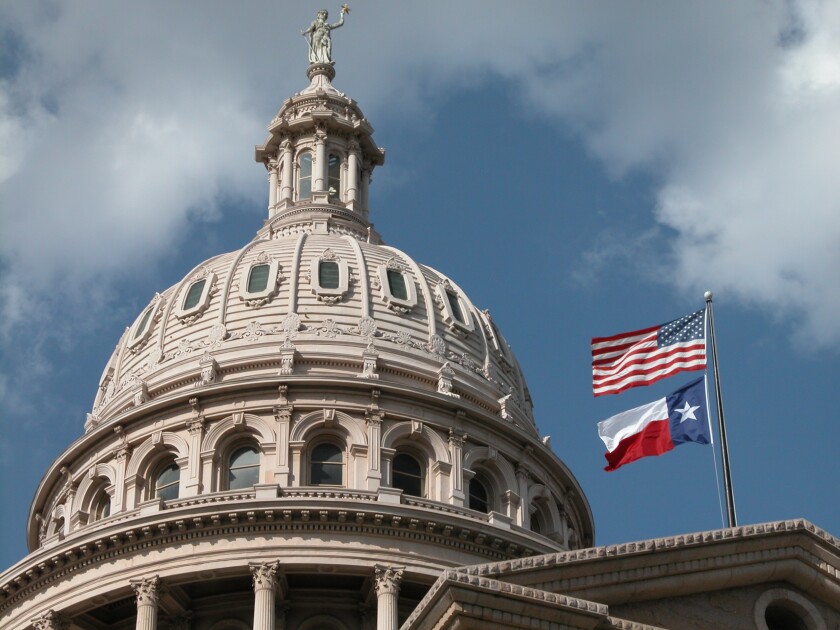 Texas State Capitol building in Austin
