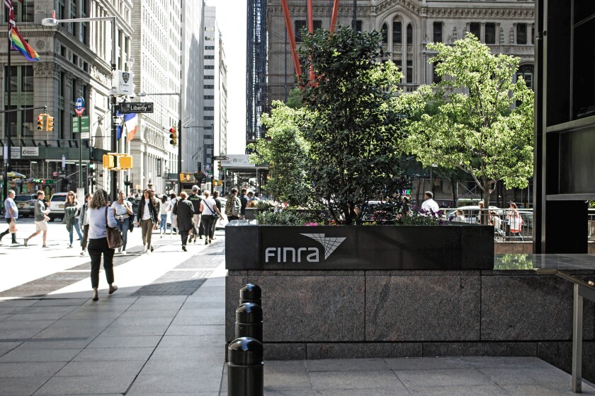 FINRA finra headquarters Financial District Zuccotti Park regulation