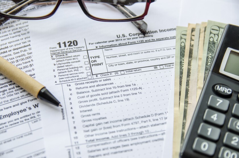 Form 1120 for corporate taxes