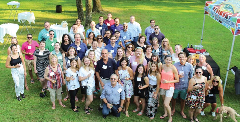 A barbecue in the backyard of W&G's newest office in Martinsville, N.J.