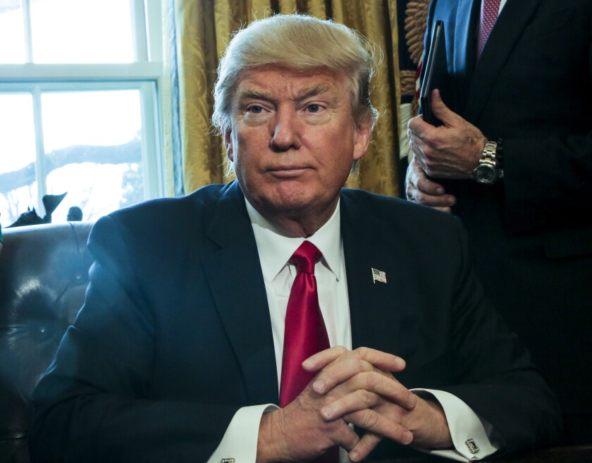 President Trump Signing Order White House
