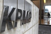 KPMG logo on wall