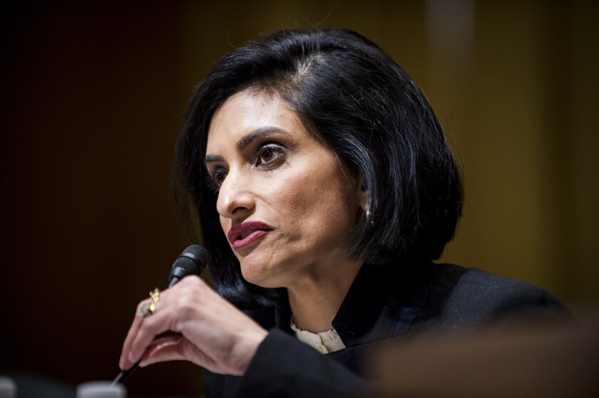 Centers for Medicare & Medicaid Services administrator Seema Verma