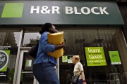 An H&R Block tax prep office