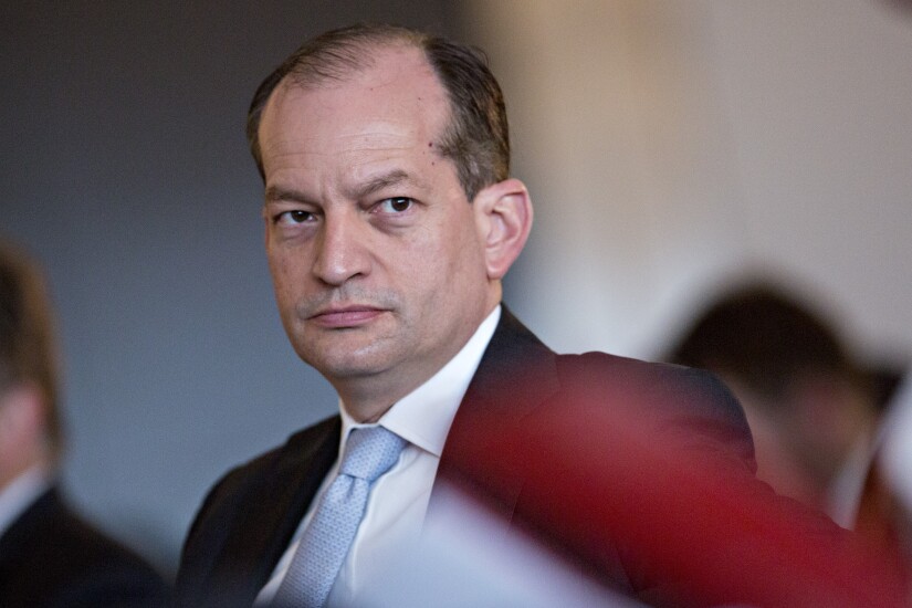 Alexander Acosta, labor secretary, at a Business Roundtable event in Washington, D.C., on June 7, 2017 Bloomberg News