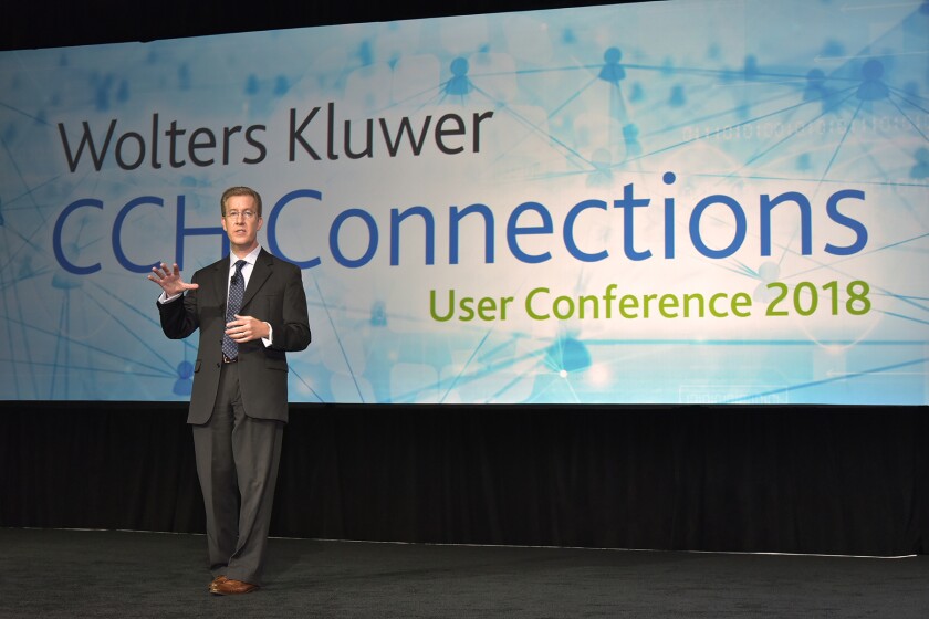 Wolters Kluwer Tax and Accounting North America CEO Jason R. Marx at CCH Connection 2018