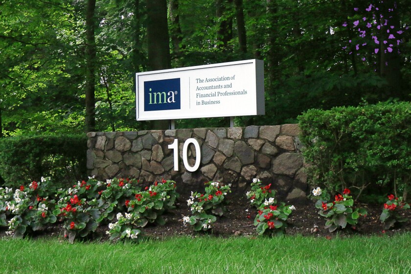 Institute of Management Accountants headquarters sign