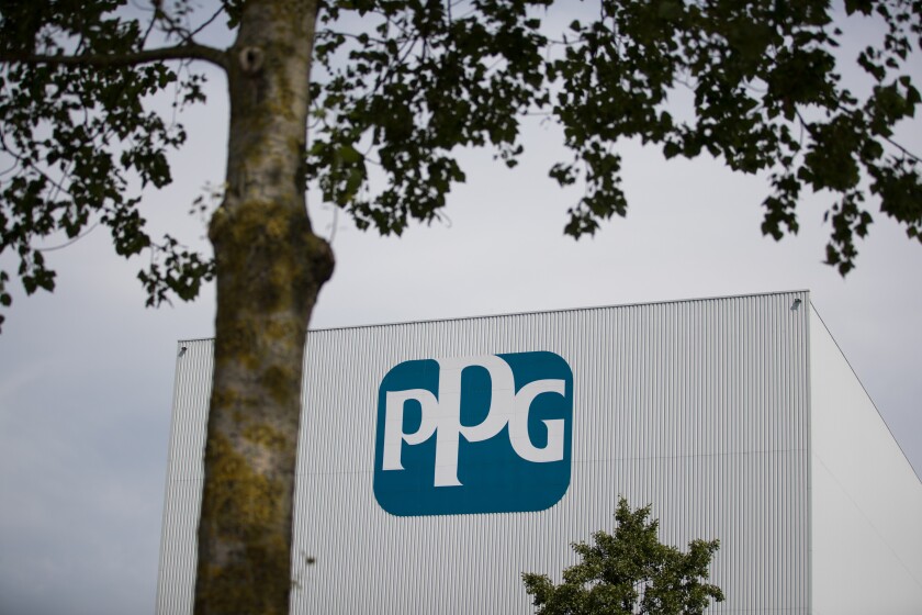 A PPG paint and coatings factory in Amsterdam