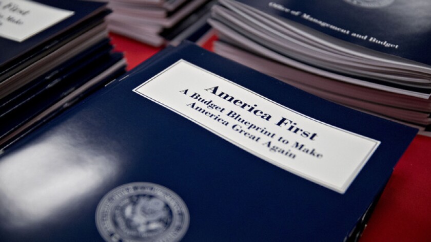 America First budget blueprint
