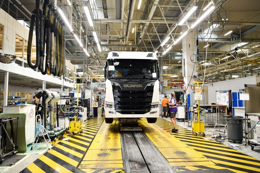 Scania AB Truck Production As Traton SE Set IPO Pricing