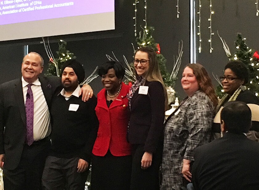 Tom Hood and Kimberly Ellison-Taylor at a MACPA event in 2017