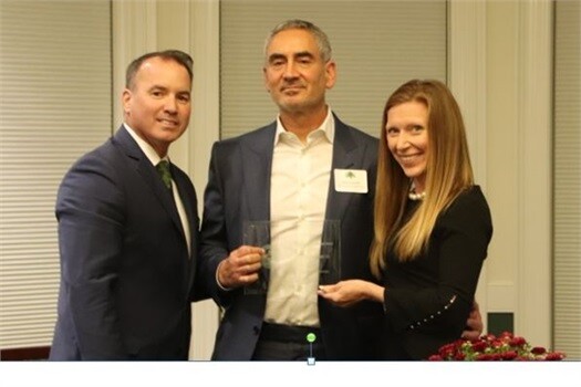 Michael Sharp getting award