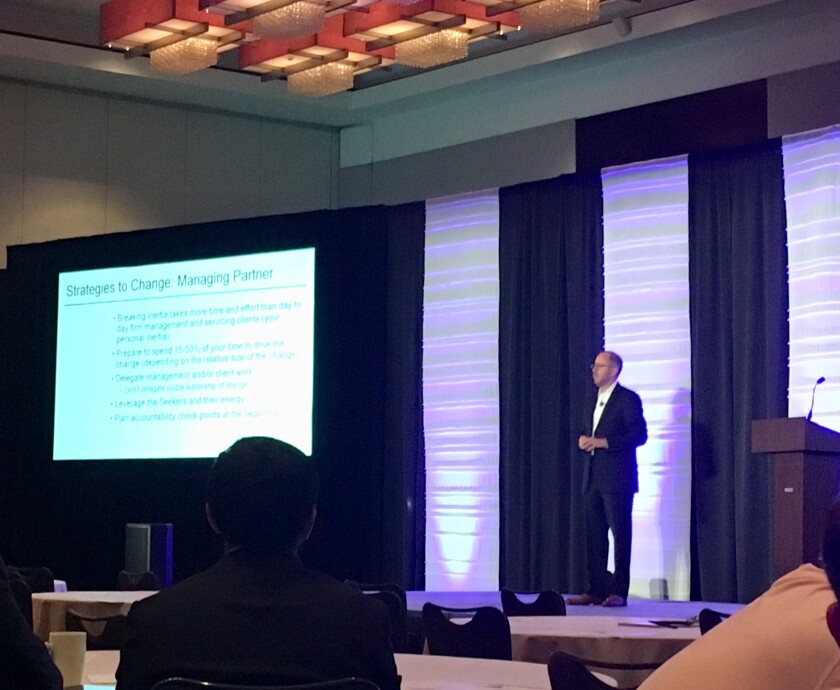 Rik Nemanick addressing the Rainmaker 2019 SuperConference