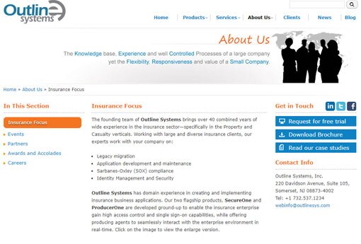 Outline Systems home page