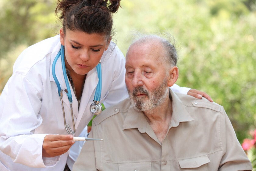 travel nurse stock image