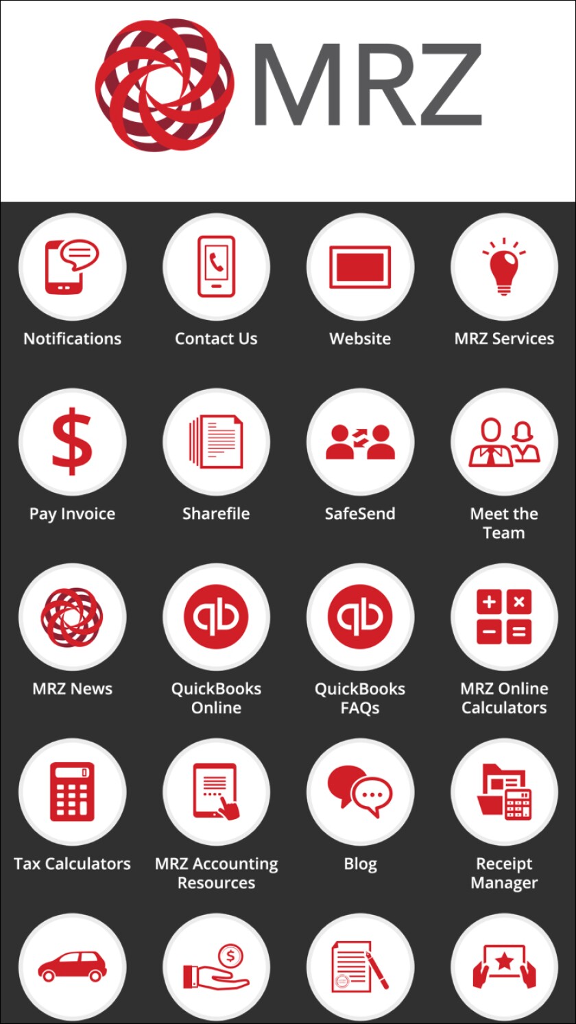 The MRZ app dashboard