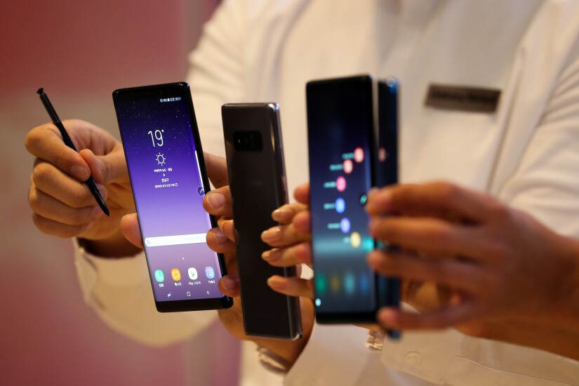 Samsung debuts its new Galaxy Note 8 smartphones on Sept. 12, 2017