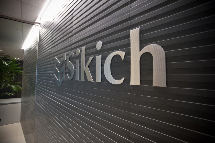Sikich LLP's lobby in Naperville, Ill.
