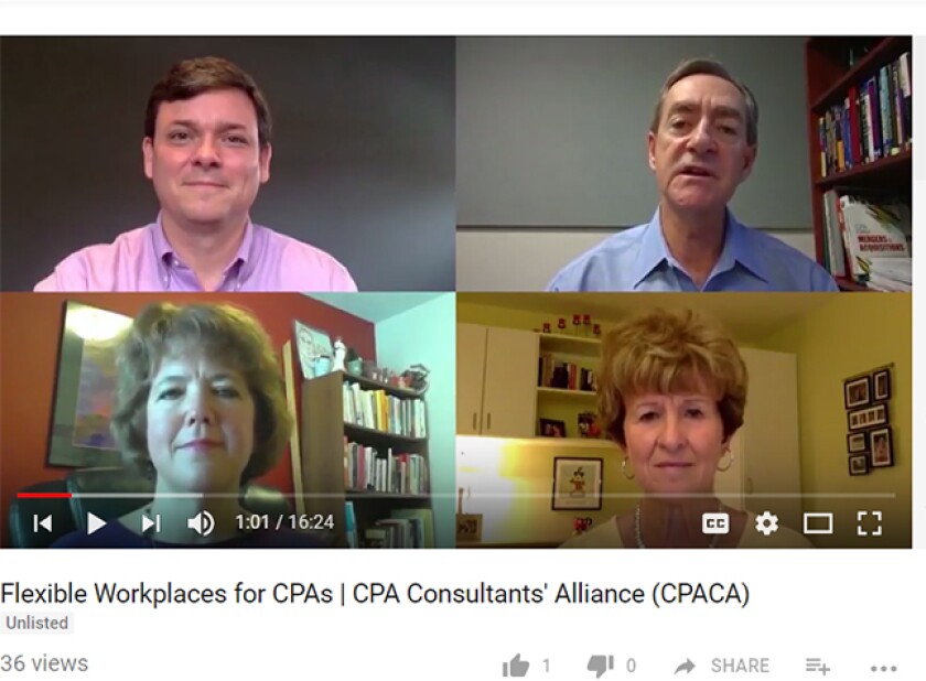 CPACA remote work video screen
