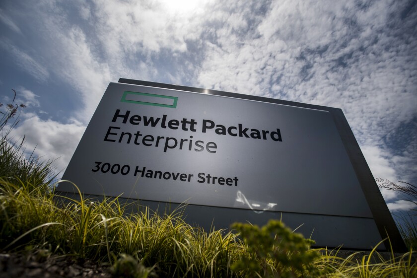 Hewlett Packard Sign