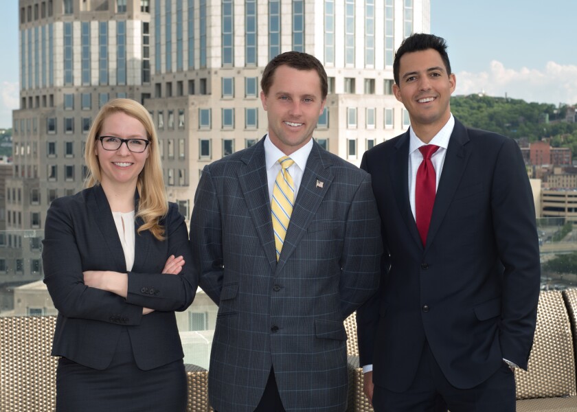 L-R: Leigh Anne Gage, Thomas Lieser, Thomas Awadalla