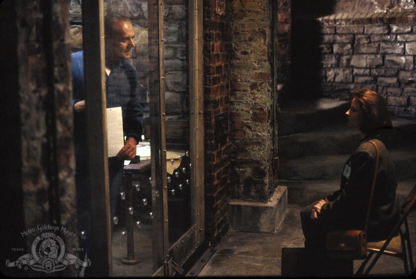 Hannibal Lecter and Clarice Starling in 'The Silence of the Lambs'