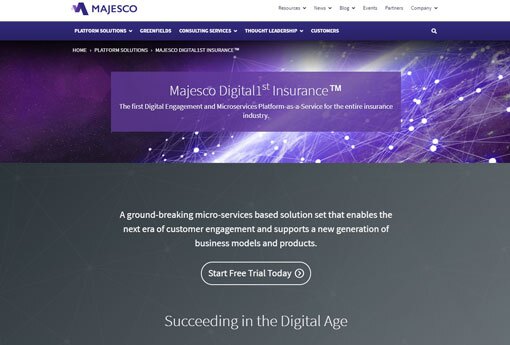 Majesco home page
