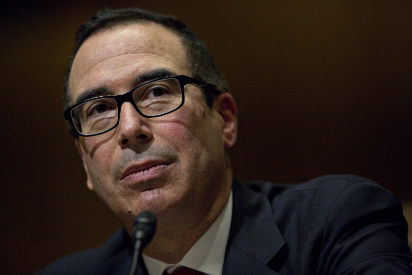 Steven Mnuchin, Treasury Secretary nominee