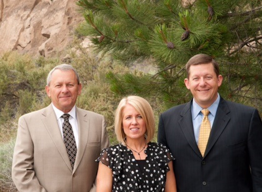 Jim Fleck, Kerry Snook and Jason Fleck, Stifel financial advisors